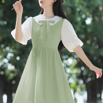 葉影の清麗ワンピース_A0485